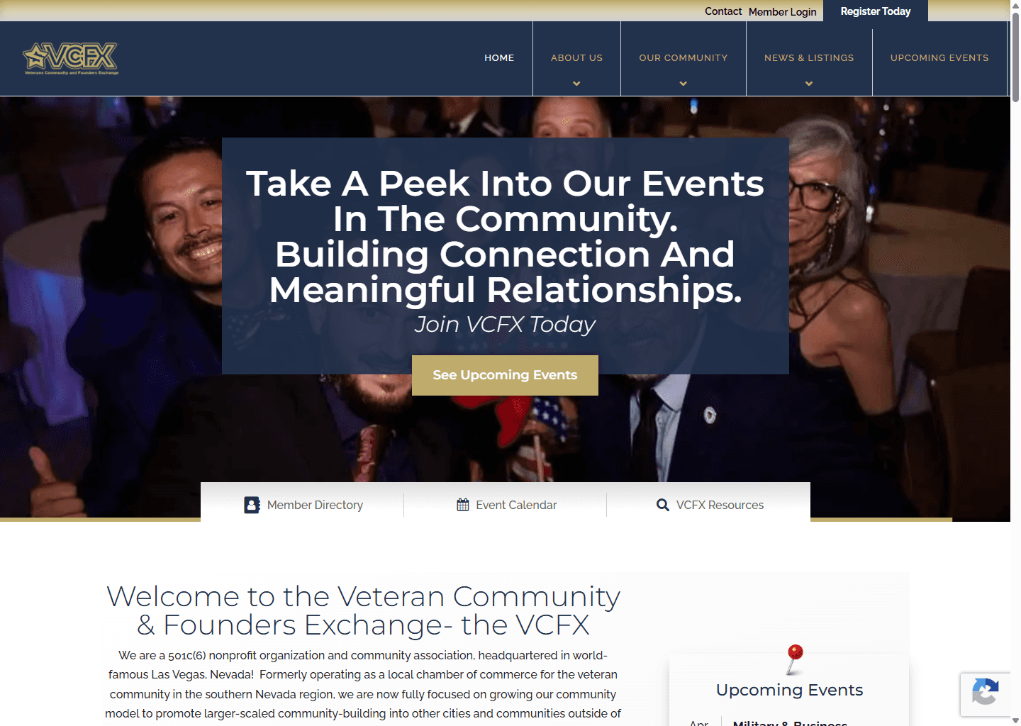 VCFX website screenshot